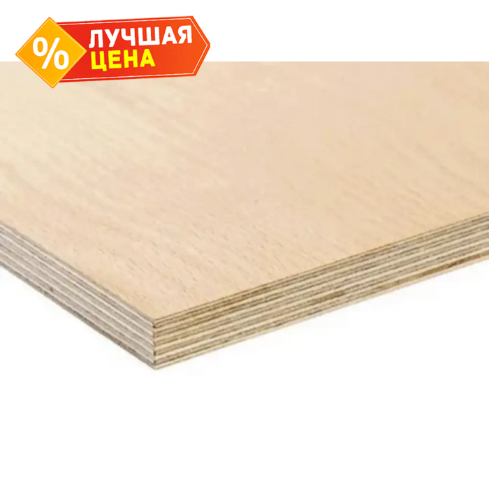 Фанера ФСФ береза сорт 2/4 18х1250х2500 мм