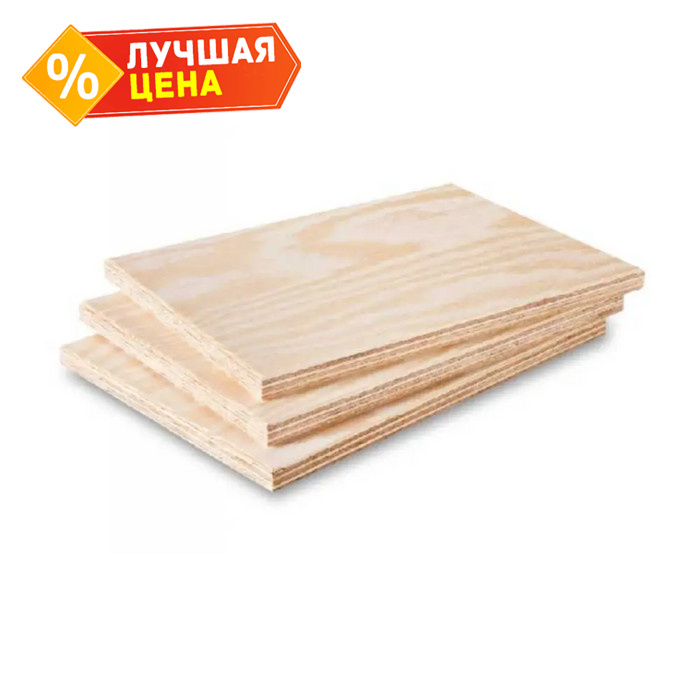 Фанера ФК сорт 2/3 12х1525х1525 мм