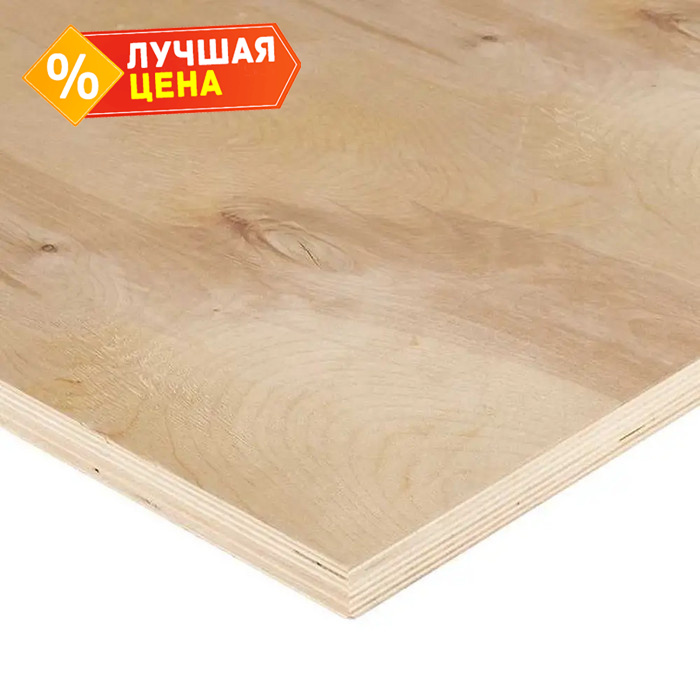 Фанера ФСФ береза сорт 2/3 18х1525х3050 мм